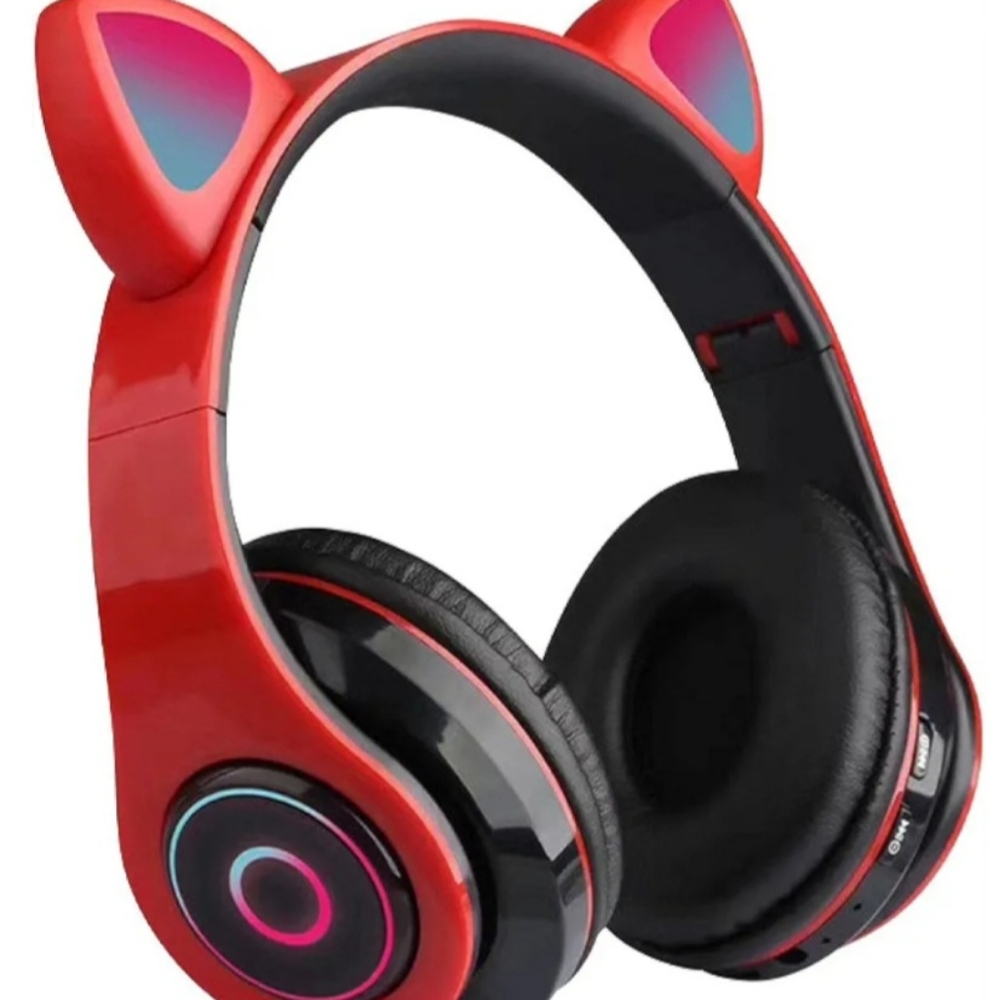 Cat ear wireless headphones